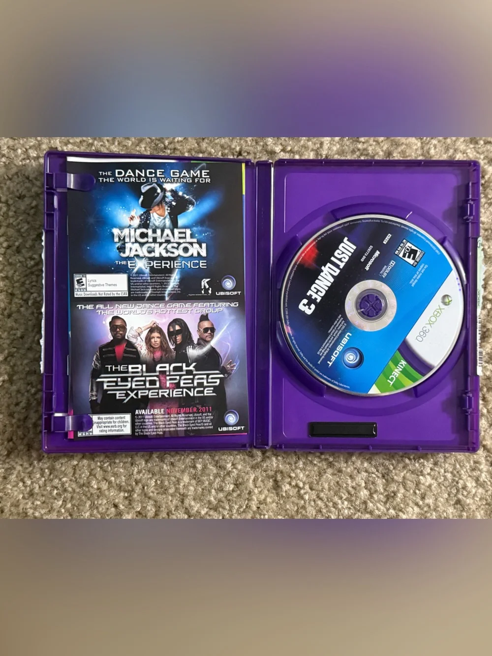Xbox 360 Kinect Just Dance‎ 3 Complete Game